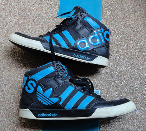 รองเท้า ADIDAS ของแท้ สวยเทพ Men Original Blue with Big Logo The Trefoil