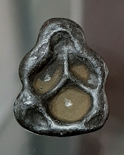 พระปิดตาหลังแบบ ชินตะกั่ว หลวงปู่เกลี้ยง วัดเนินสุทธาวาส ชลบุรี