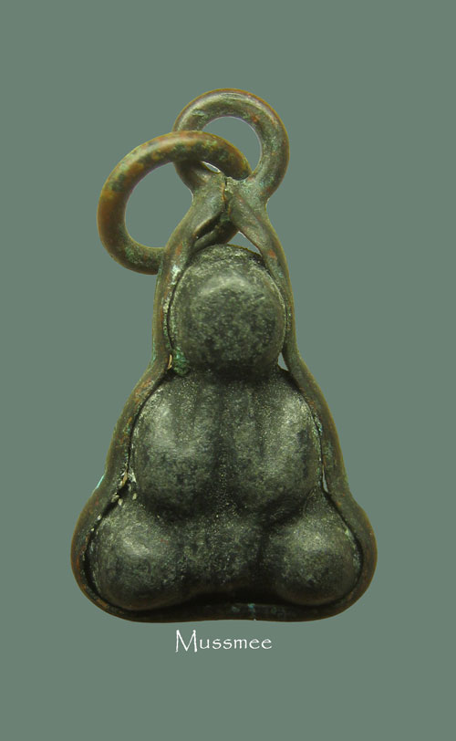 พระปิดตา เนื้อตะกั่ว 2 หย้า กระเช้าเดิม หลวงพ่อเดิม วัดหนองโพธิ์ พระสวยยยยยยยยยยยยยย