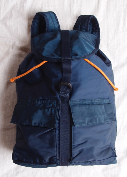 เป้ ZARA MAN ของแท้ สีน้ำเงิน เชือกส้ม ถุงเก็บของประดับป้ายแบรนด์ด้านในส้ม