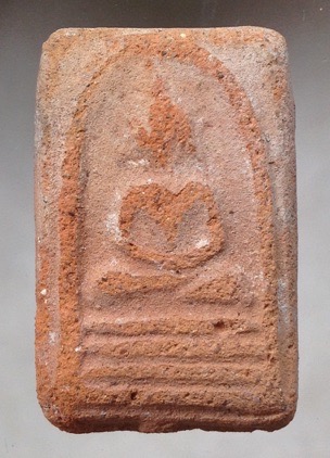 พระสมเด็จสามสี ยุคแรก หลวงปู่นาม วัดน้อยชมภู่ จ.สุพรรณบุรี พระในตำนานของหลวงปู่นาม พิมพ์สีแดง