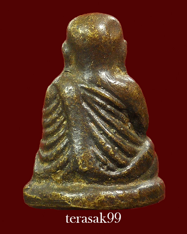 รูปหล่อหลวงพ่อเงิน พิมพ์นิยมหน้าสั้น ปี2535 ออกวัดทุ่งน้อย พิจิตร เนื้อทองผสม