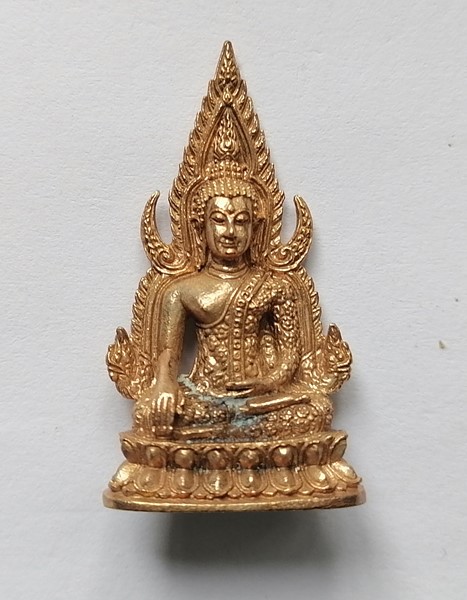 พระพุทธชินราช รุ่นเจ้าสัว มหาเศรษฐี หลวงพ่อพัฒน์ วัดห้วยด้วน ปี2563 พร้อมทองฝาบาตร พร้อมกล่องเดิมๆ