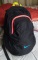 เป้ NIKE ของแท้ สีดำ โลโก้ฟ้า ขอบซิปหน้าสีแดง แผ่นรองหลังสีฟ้า ขายถูกๆเอามันส์ครับ