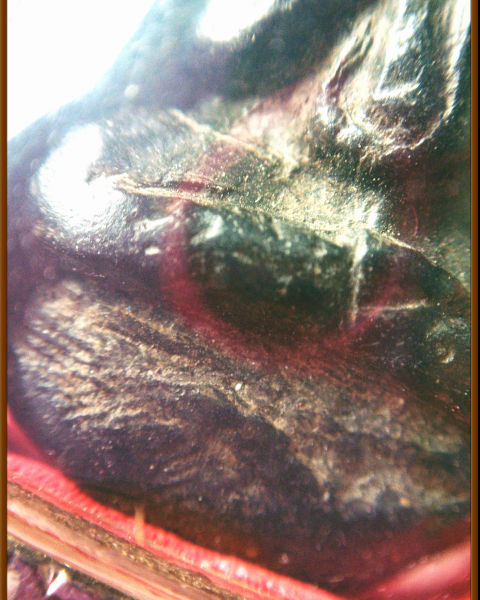 พระปิดตาหลวงพ่อเชยพิมพ์หน้าเดียวหลังยันต์ วัดท่าควาย จังหวัดสิงห์บุรี