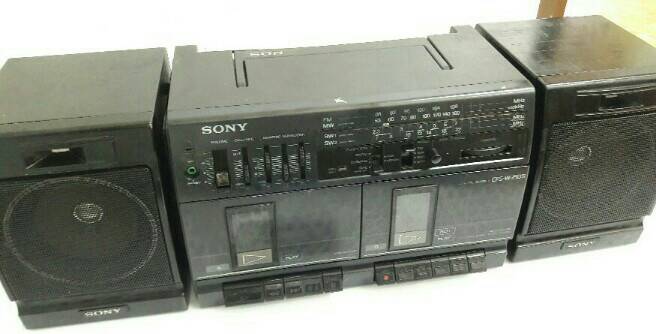 วิทยุเทป Sony CFS-W350S ปกติทุกระบบ เทปเล่นได้ทั้ง 2 หลุม กรอได้ อัดได้ FM AM แจ่ม เคาะเดียว