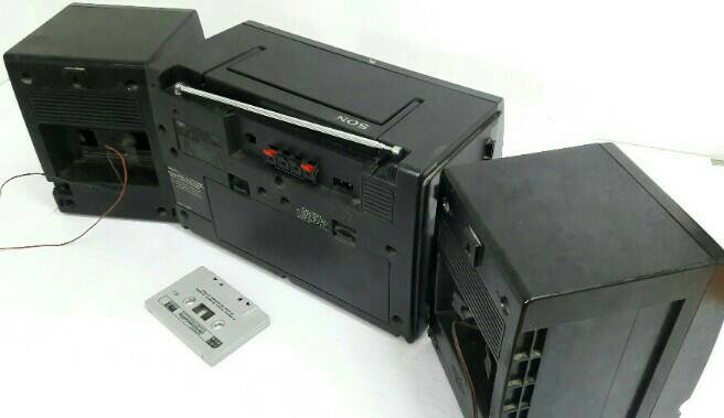 วิทยุเทป Sony CFS-W350S ปกติทุกระบบ เทปเล่นได้ทั้ง 2 หลุม กรอได้ อัดได้ FM AM แจ่ม เคาะเดียว