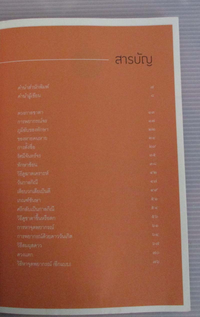  	 หนังสือตอบปัญหาโหร