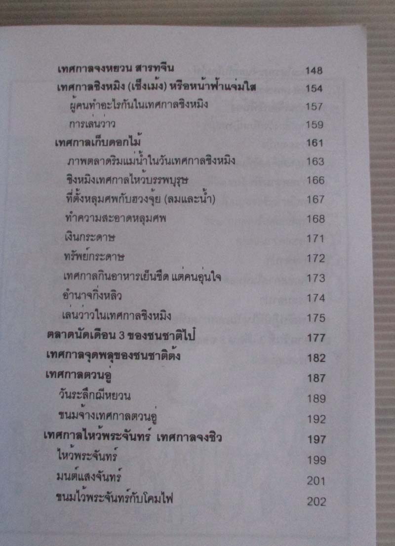  	 หนังสือ จีนเทศกาลและวันสำคัญ