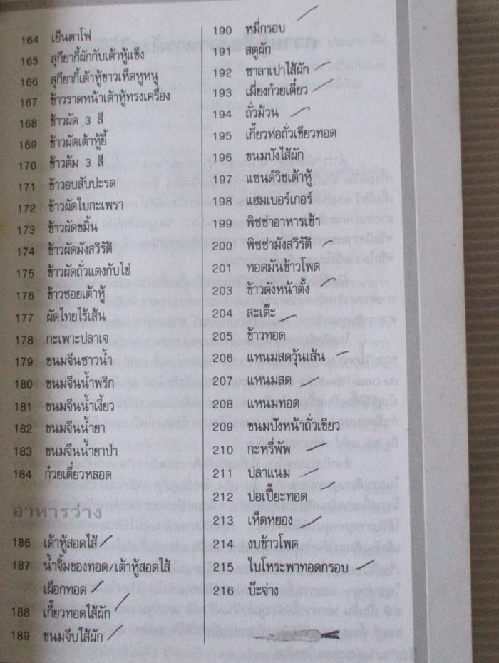  	 หนังสือ ตำราอาหารมังสวิรัติ