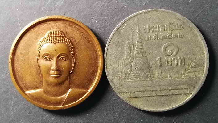 20 บาท เหรียญธรรมกาย วัดพระธรรมกาย สร้างปี 2553 BOX 1