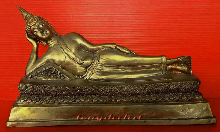 พระบูชาปางไสยาสน์ (พระประจำวันอังคาร) เนื้อโลหะค่ะ