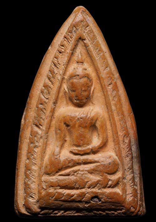 ถูกสุด สะดุดใจ...พระพุทธ หลังยันต์น้ำเต้า วัดเขาบางทราบ จ.ชลบุรี ปี 2495 เนื้อดิน สวยเดิม หายาก