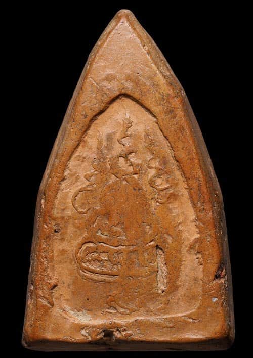 ถูกสุด สะดุดใจ...พระพุทธ หลังยันต์น้ำเต้า วัดเขาบางทราบ จ.ชลบุรี ปี 2495 เนื้อดิน สวยเดิม หายาก