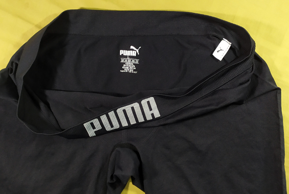 กางเกงใน PUMA แบบสปอร์ตมีขา สีดำ ของแท้ เบอร์ L