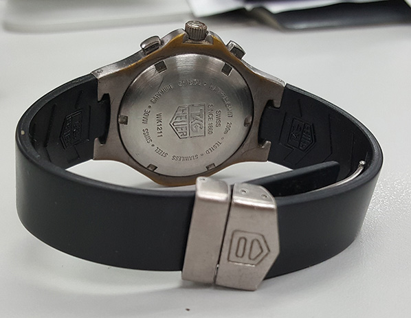 นาฬิกา TAG โครโนกราฟ Kirium Professional man size สปอร์ตสายยาง หน้าปัดลายเคฟล่าร์