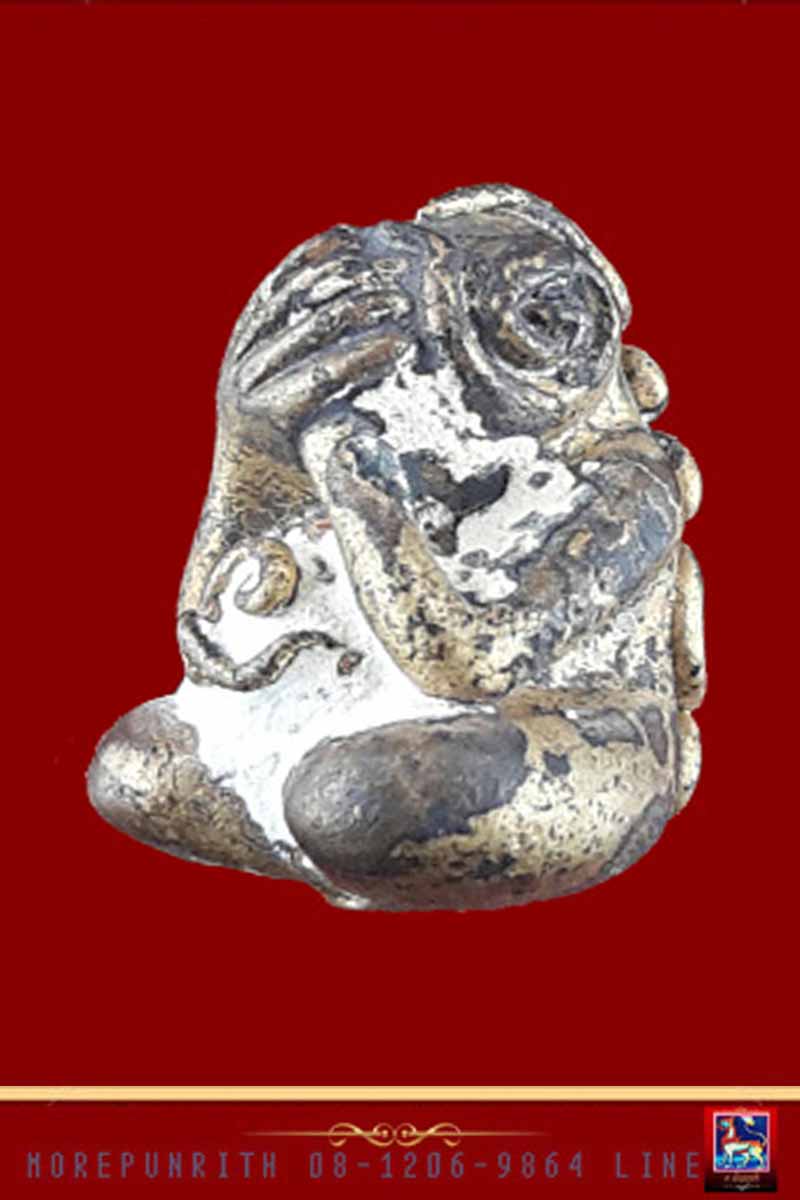 พระปิดตามหาลาภ(หล่อโบราณ) เนื้อโลหะผสมกะหลั่ยทอง พ่อท่านตุด สำนักสงฆ์หารโคกช้าง จ.สงขลา