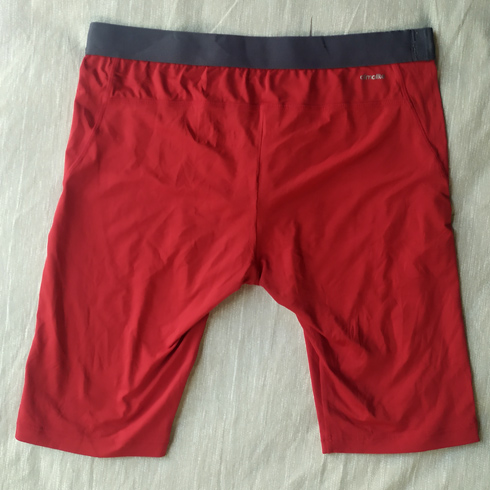 กางเกงใน ADIDAS climalite แบบสปอร์ตมีขา สีแดงขอบเทา ของแท้