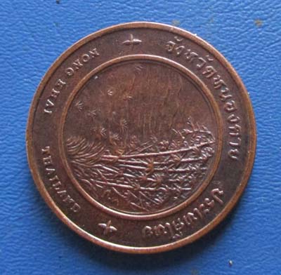 เหรียญที่ระลึกอนุสาวรีย์ปราบฮ้อ  จ.หนองคาย  เนื้อทองแดง