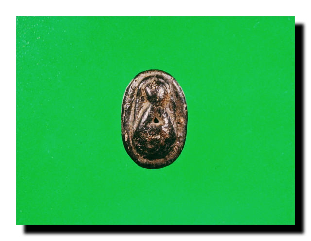 พระปิดตาเนื้อผงคลุกรักพิมพ์เม็ดบัว( นิยม ) อาจารย์เปิง วัดชินวราราม จ.ปทุมธานี