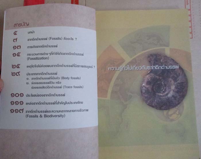 หนังสือ ซากดึกดำบรรพ์เบื้องต้น