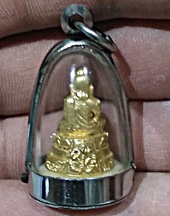 พระอุปคุต วัดโขงขาว (หลวงพ่อฤาษีลิงดำ วัดท่าซุง ปลุกเสก)ออกวัดโขงขาว จังหวัดเชียงใหม่เลี่ยมกรอบพร้อม