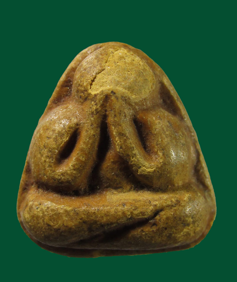 พระปิดตา ไตรแก้ว ปี 2512 พระธรรมโกษาจารย์ ชอบ อนุจารี วัดราษฎร์บำรุง จ.ชลบุรี