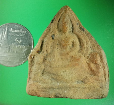 พระตรีกาย หรือพระสาม กรุวัดธรรมิกราช อยุธยา เนื้อดิน