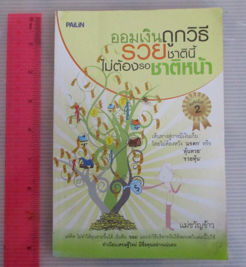 	 หนังสือออมเงินถูกวิธีรวยชาตินี้ไม่ต้องรอชาติหน้า