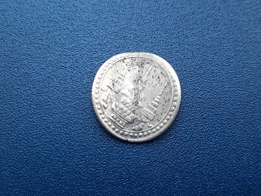 เบี้ยบ่อน เหรียญเงิน 1 สลึง ร.5 ช้าง-พาน หายาก สภาพยังสวย น้ำหนัก 3.6 กรัม