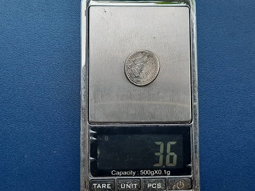 เบี้ยบ่อน เหรียญเงิน 1 สลึง ร.5 ช้าง-พาน หายาก สภาพยังสวย น้ำหนัก 3.6 กรัม