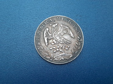 เหรียญต่างประเทศ เนื้อเงิน เม็กซิโก MEXICANA ปี 1891 น้ำหนัก 26.9 กรัม สวยๆ เดิมๆ