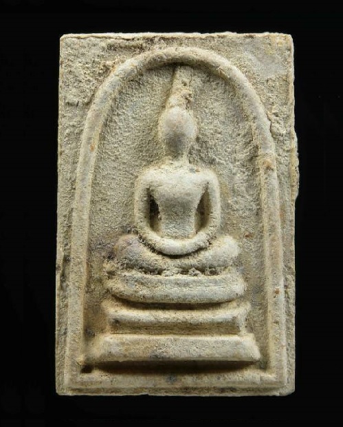 พระสมเด็จหลังพระสีวลี พิมพ์ใหญ่ เอวใหญ่ พร้อมบัตรรับรอง หลวงพ่อกวย วัดโฆษิตาราม ปี15...เคาะเดียวแดง.