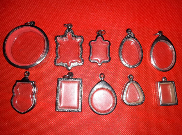 กรอบพระสแตนเลส (มือ2) 10 ชิ้น ราคาเบาๆ