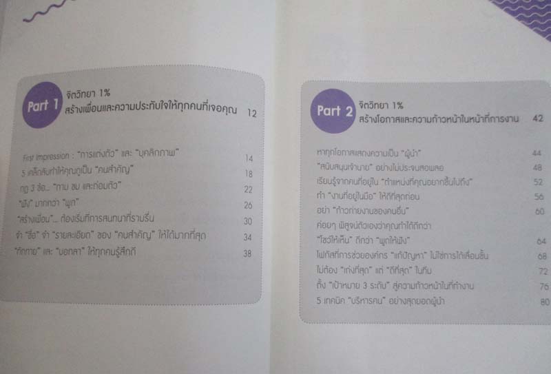 หนังสือ จิตวิทยาแค่1% ทำให้คุณเหนือคน