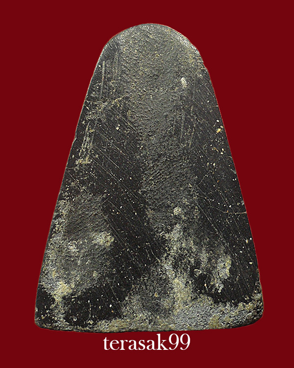 รูปเหมือนสมเด็จโต เนื้อดำ(ผงใบลาน) หลวงปู่นาค วัดระฆัง เนื้อผง ปี2495 หายาก(2)