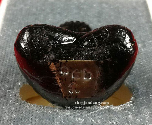 พระปิดตามหาสิทธิโชค หลวงปู่แก้ว ธมฺมาราโม วัดสะพานไม้แก่น สงขลา เนื้อผงพุทธคุณ จุ่มรัก ก้นนวะ ปี 62