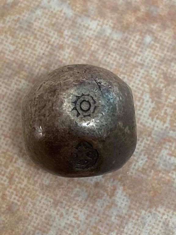 พดด้วงรัชกาลที่2 หนัก1บาท ตราครุฑ