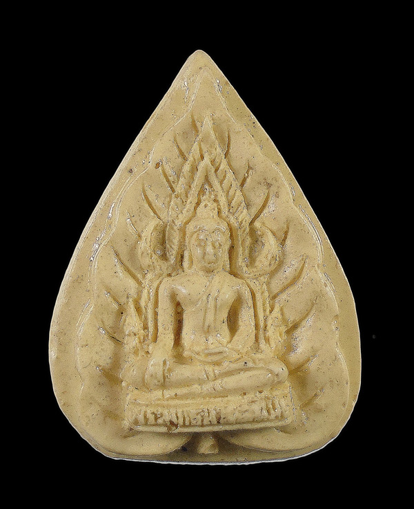 เคาะเดียว....พลาสติกหล่อใบโพธิ์ พระพุทธ วัดคะตึกเชียงมั่น ลำปาง ปี2521///ก804