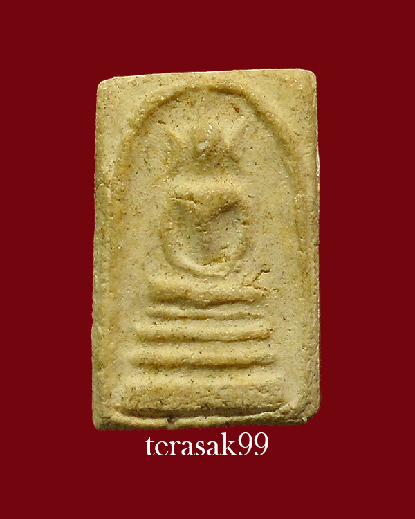 สมเด็จคะแนน หลวงปู่นาค วัดระฆัง พิมพ์หูยายศรี เนื้อผง ปี2495 ราคาเบาๆ(2)