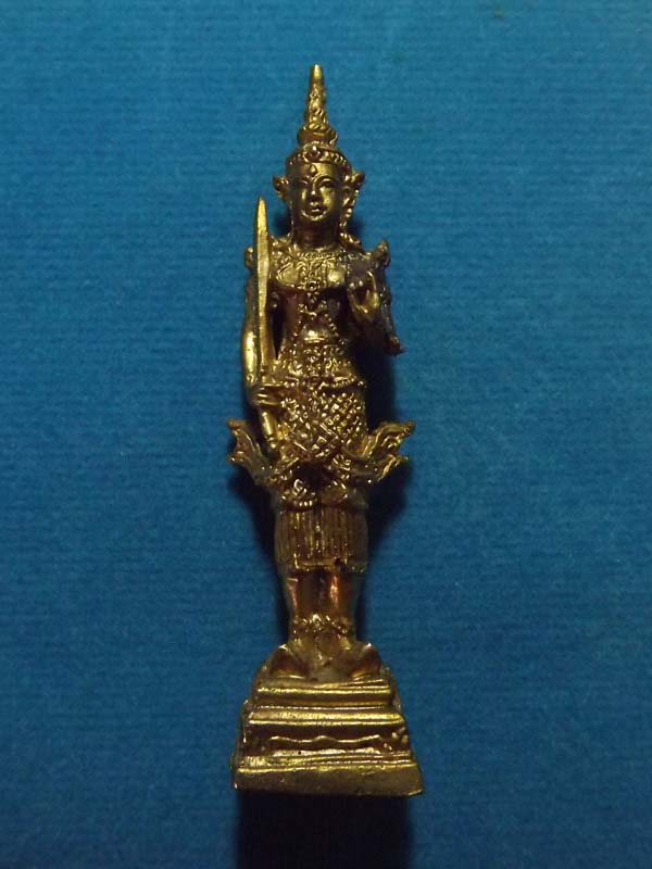 รูปหล่อพระสยามเทวาธิราช ศาลหลักเมืองกรุงเทพ ปลุกเสก วัดพระแก้ว ปี2525