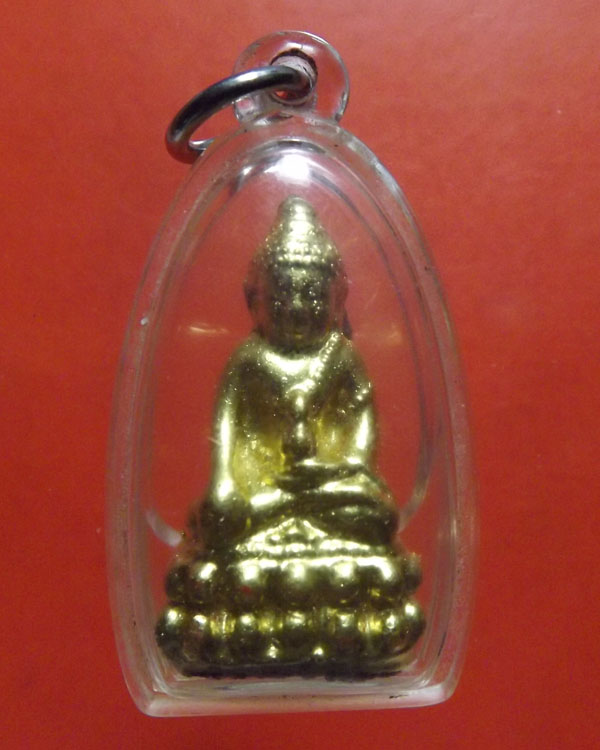 พระกริ่งเนื้อผงพลายกุมาร หลวงพ่อสาคร วัดหนองกรับ จ.ระยอง ปิดทองกรรมการ