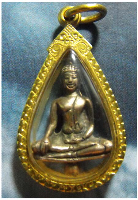 พระยอดธงเนื้อนาค สมัยอยุธยา สุโขทัย เลี่ยมทองพร้อมใช้