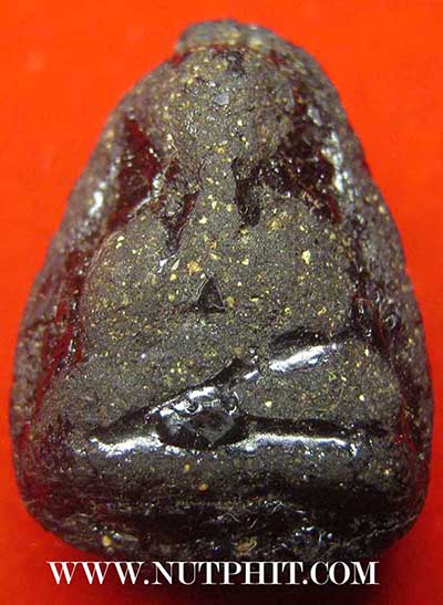 พระปิดตารุ่นแรก ลป.เหรียญ วัดหนองบัว กาญจนบุรี หลังกระดาษสา พ.ศ.๒๔๘๑+บัตรรับรองพระแท้*84