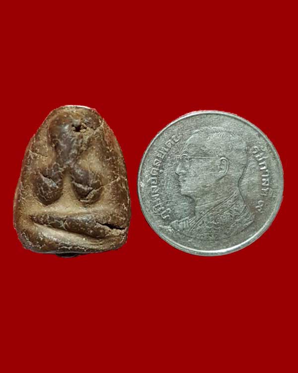 พระปิดตาอาจารย์เปิง วัดชินวราราม จ.ปทุมธานี เนื้อผงคลุกรัก