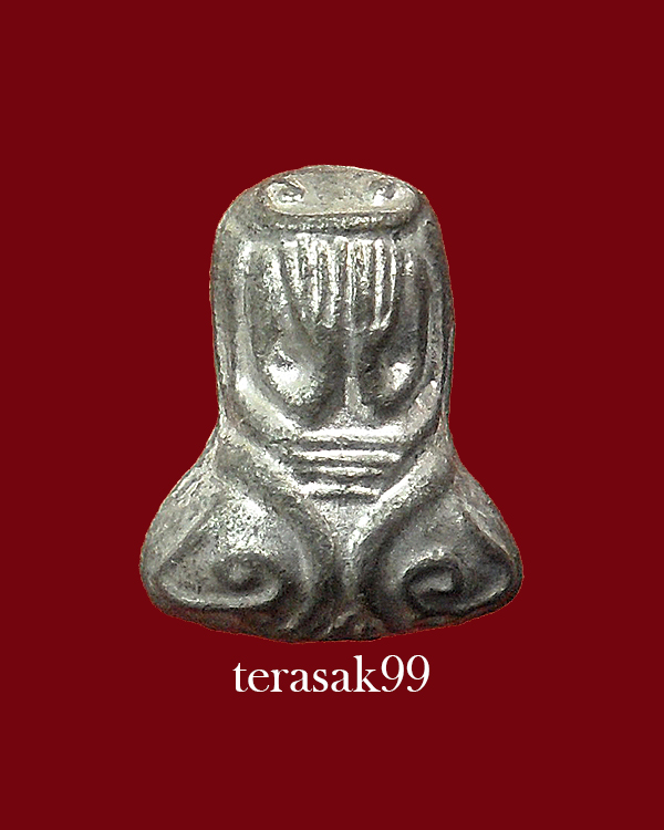 พระปิดตา เจ้าคุณผล วัดหนัง พิมพ์เศียรโต เนื้อชินตะกั่ว สวยๆราคาเบาๆ(1)