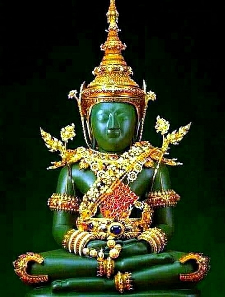 เหรียญพระแก้วมรกต ฤดูร้อน ฉลองสิริราชสมบัติ ครบ 50 ปี กาญจนาภิเษก ปี 2539 กะไหล่ทองลงยา