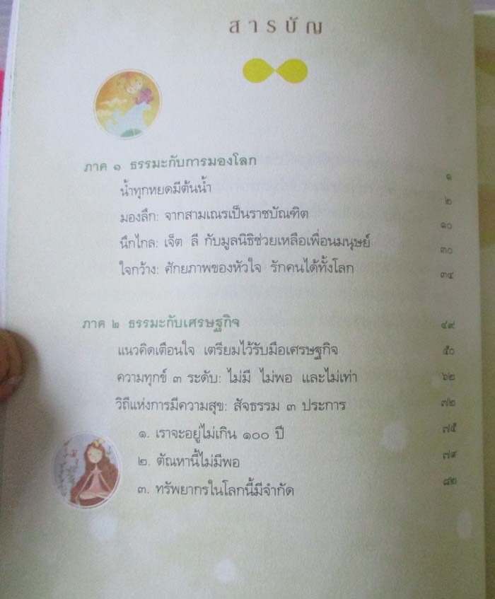  	 หนังสือ มองลึก นึกไกล ใจกว้าง โดยท่าน ว.วชิรเมธี