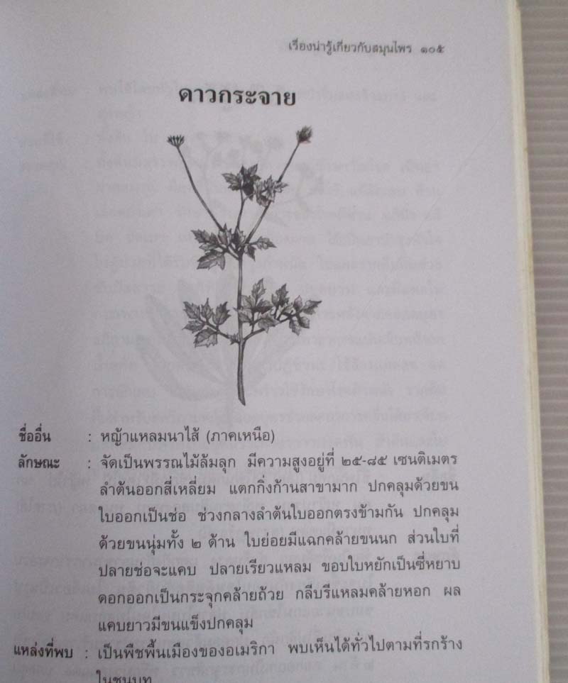  	 หนังสือสมุนไพรสำคัญที่ควรรู้