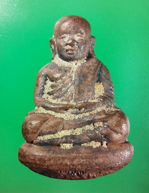 รูปหล่อหลวงพ่อเงิน เนื้อนวะโลหะ หล่อโบราณเบ้าทุบดินไทย รุ่นกองทุน 53 เลข 662